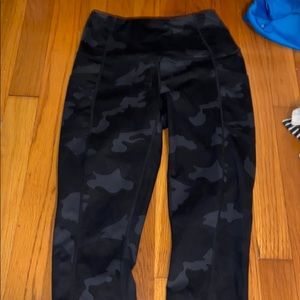 yogalicous black camp leggings with pockets